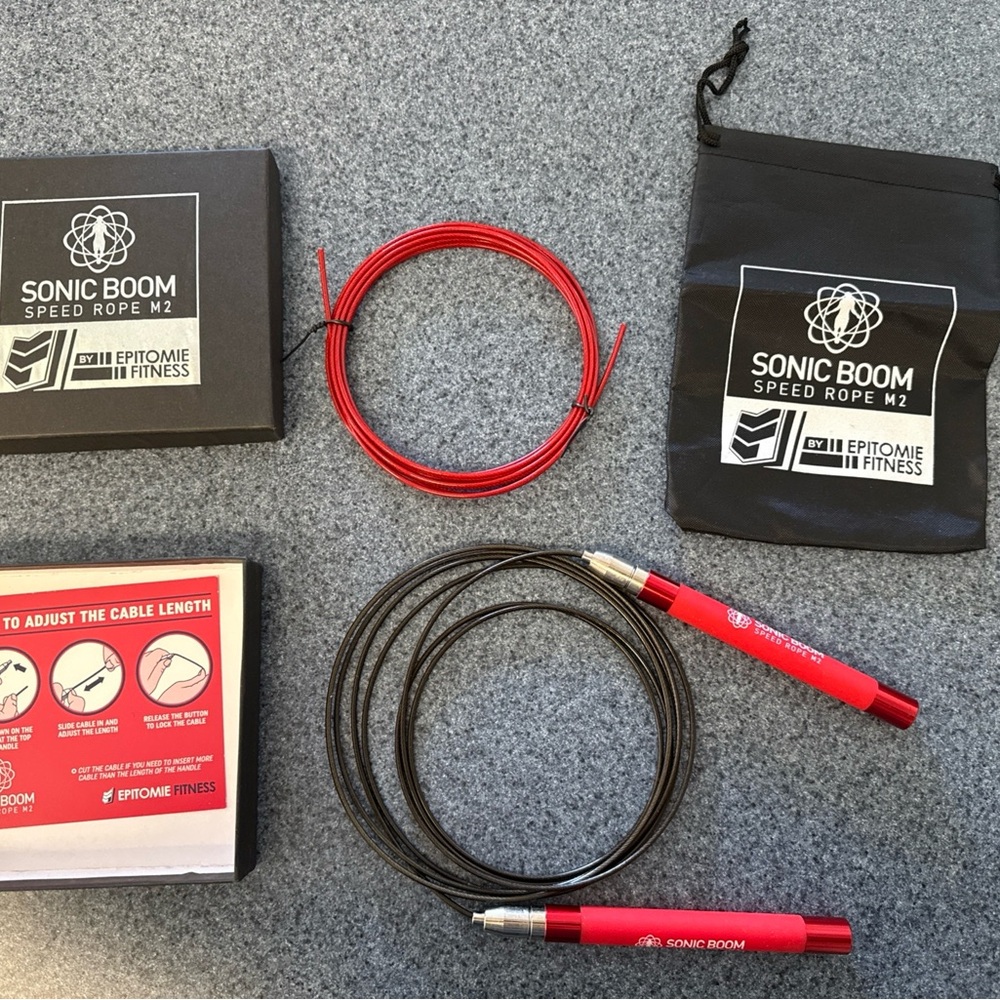 Sonic Boom Speed Rope M2 - Red and Black